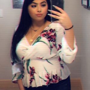 FLORAL LONG SLEEVE BLOUSE